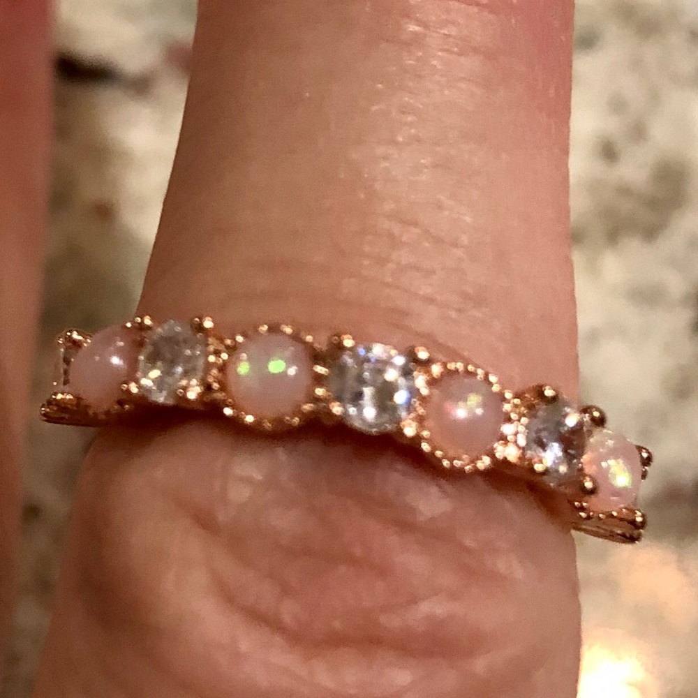 Fire opal ring